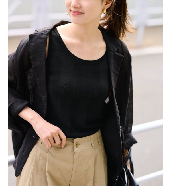 FRAMeWORK「≪予約≫18Gランダムリブニットタンク」|タンクトップ|