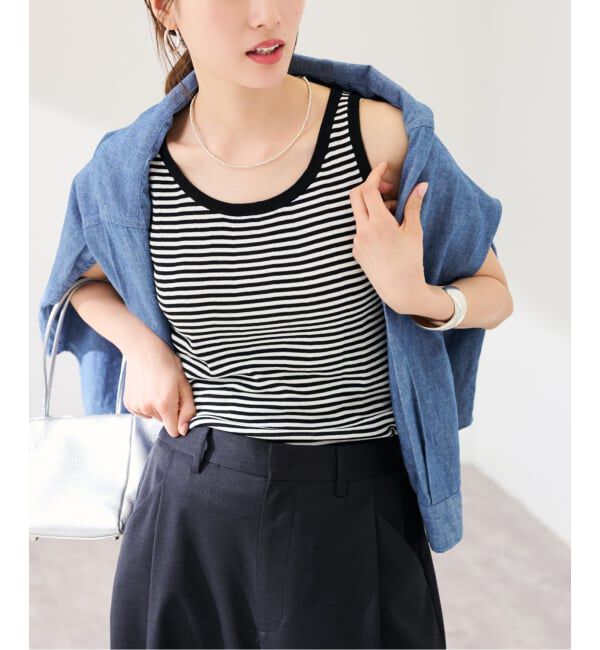 FRAMeWORK「≪予約≫18Gランダムリブニットタンク」|タンクトップ|