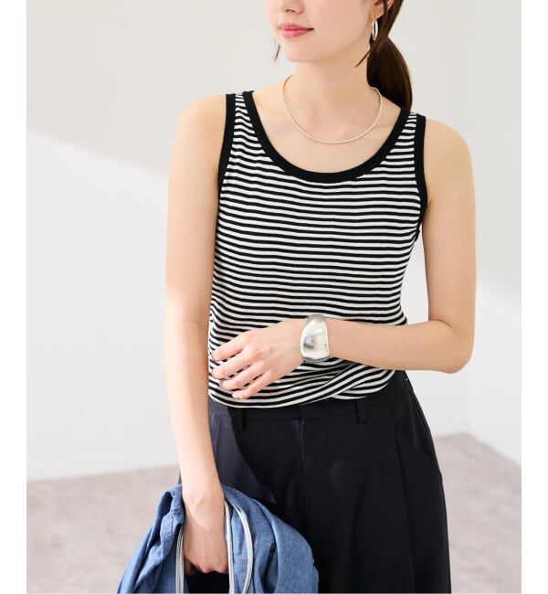 FRAMeWORK「≪予約≫18Gランダムリブニットタンク」|タンクトップ|