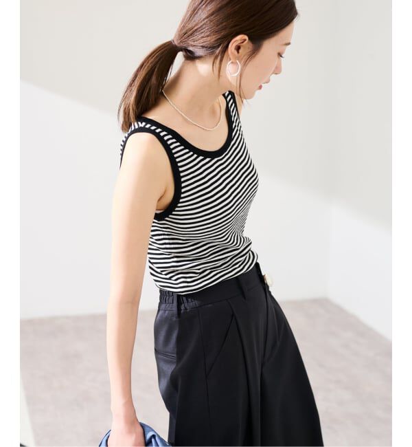 FRAMeWORK「≪予約≫18Gランダムリブニットタンク」|タンクトップ|