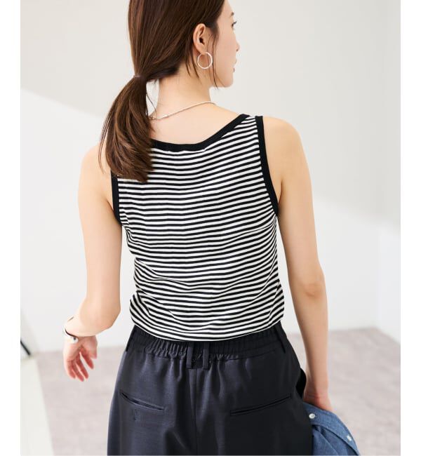 FRAMeWORK「≪予約≫18Gランダムリブニットタンク」|タンクトップ|