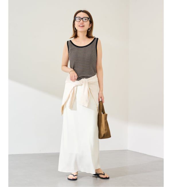 FRAMeWORK「≪予約≫18Gランダムリブニットタンク」|タンクトップ|