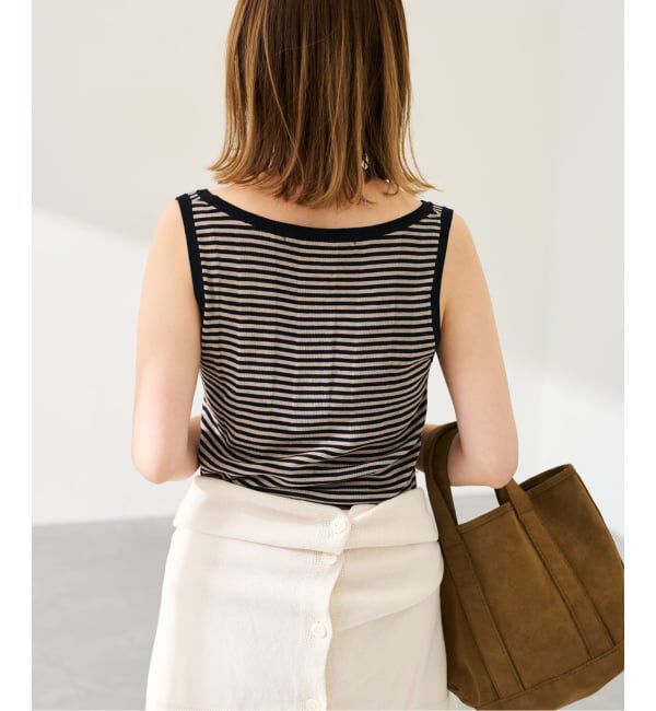 FRAMeWORK「≪予約≫18Gランダムリブニットタンク」|タンクトップ|