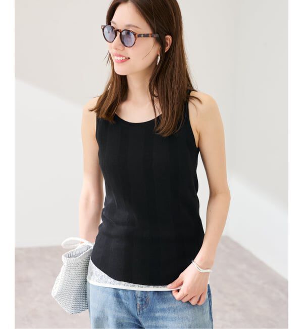 FRAMeWORK「≪予約≫18Gランダムリブニットタンク」|タンクトップ|