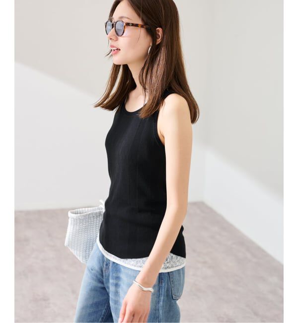 FRAMeWORK「≪予約≫18Gランダムリブニットタンク」|タンクトップ|