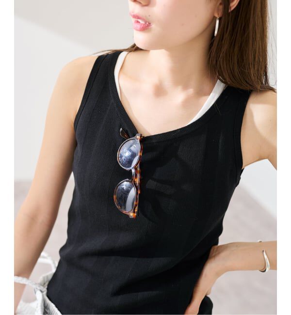 FRAMeWORK「≪予約≫18Gランダムリブニットタンク」|タンクトップ|