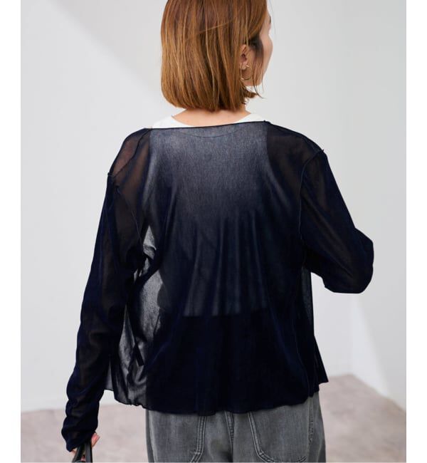 FRAMeWORK「≪追加予約≫チュールフロッキーカーディガン 2」|Tシャツ・カットソー|