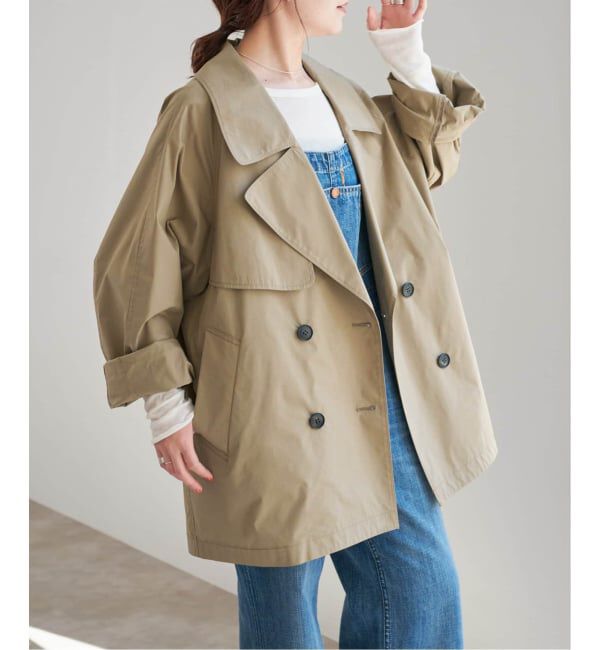 Spick and Span「《WEB限定 / 追加3予約》C/Pミドル丈トレンチコート」|トレンチコート|