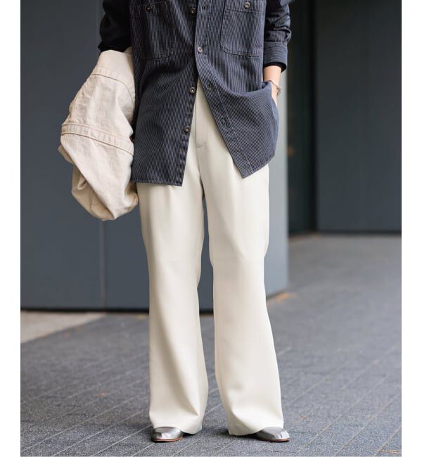 FRAMeWORK「《追加》ライトダブルクロスイージースラックス2」|スラックス|