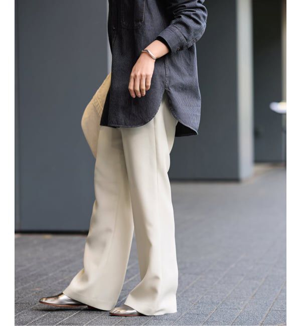 FRAMeWORK「《追加》ライトダブルクロスイージースラックス2」|スラックス|