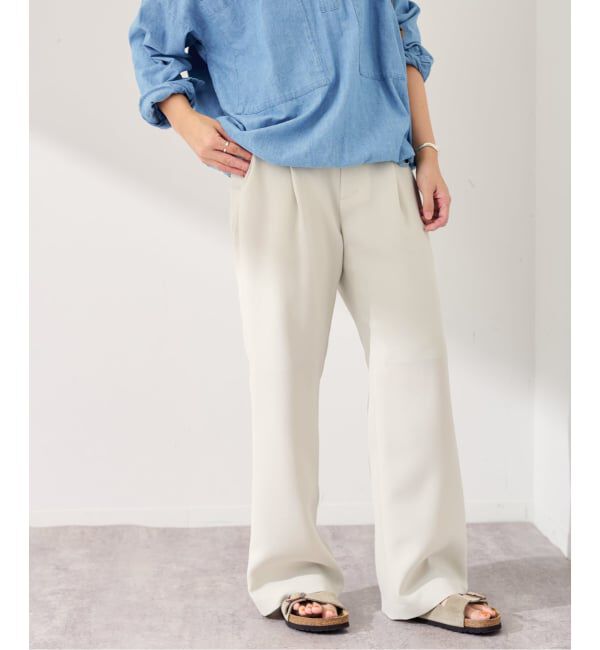 FRAMeWORK「《追加》ライトダブルクロスイージースラックス2」|スラックス|