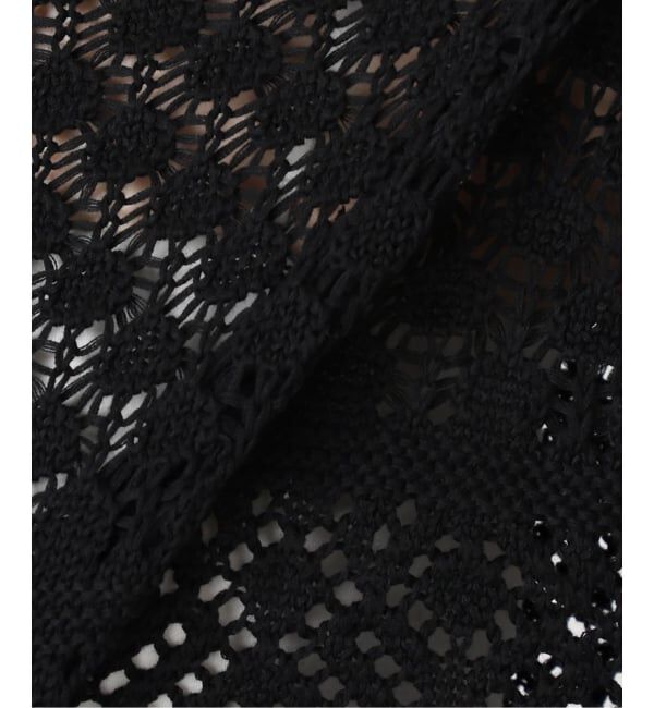 Spick and Span「《WEB限定 / 追加予約》透かし編みボートネックニット」|ニット・セーター|