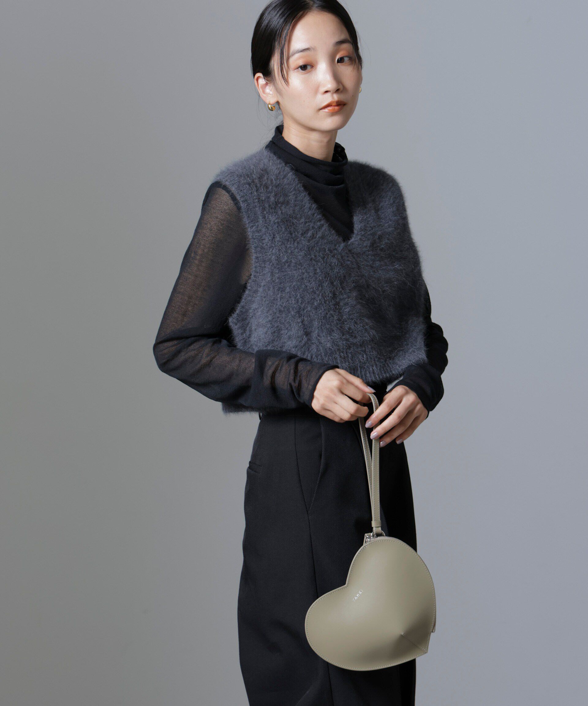 nano･universe「フォックスカシミヤニットベスト」|ニット・セーター|