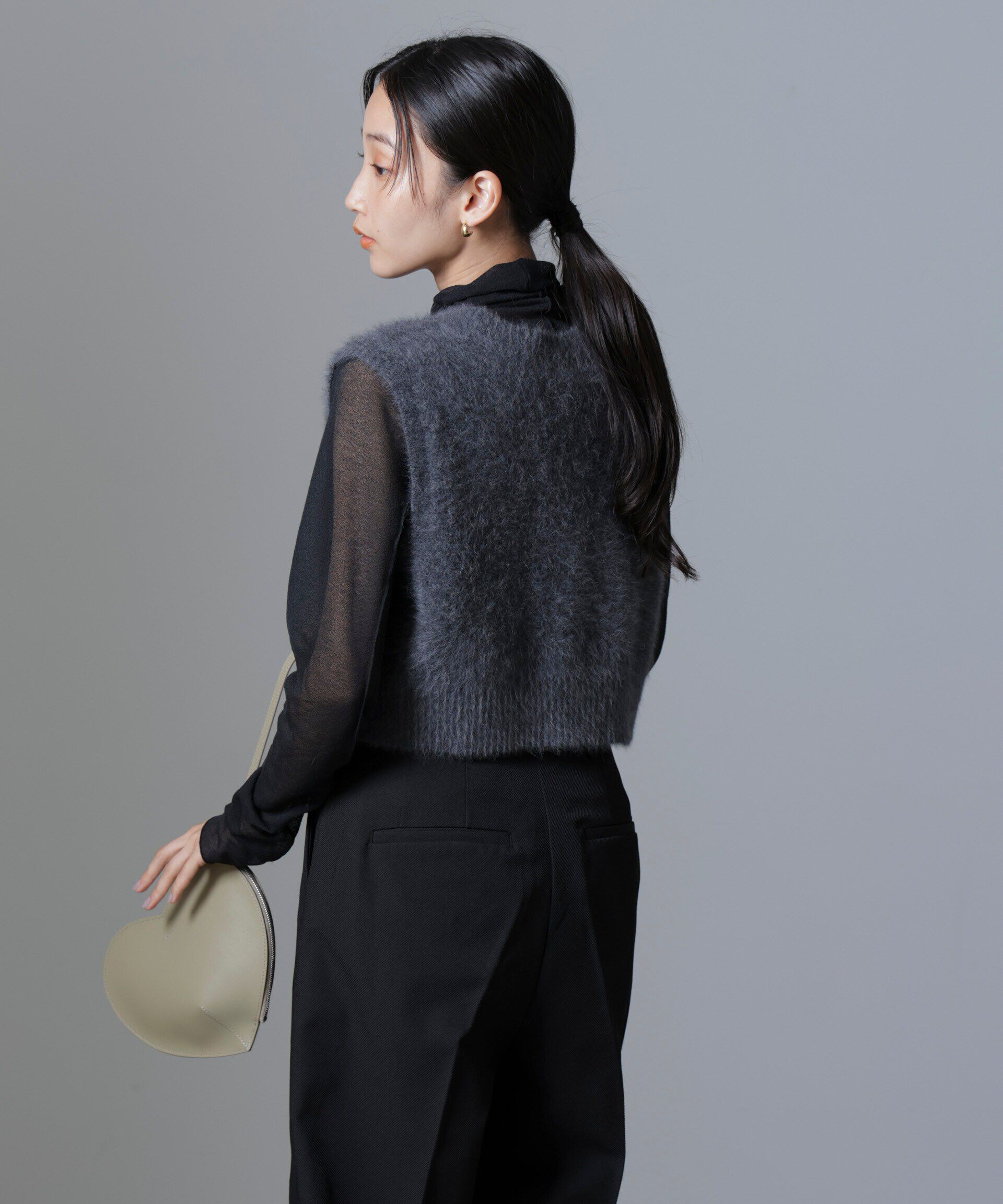 nano･universe「フォックスカシミヤニットベスト」|ニット・セーター|