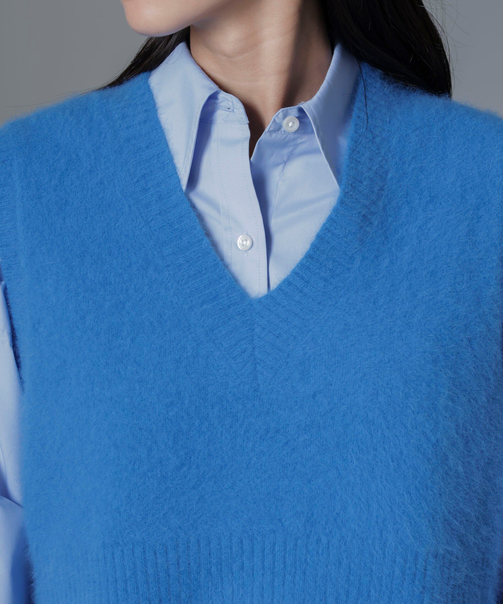 nano･universe「フォックスカシミヤニットベスト」|ニット・セーター|