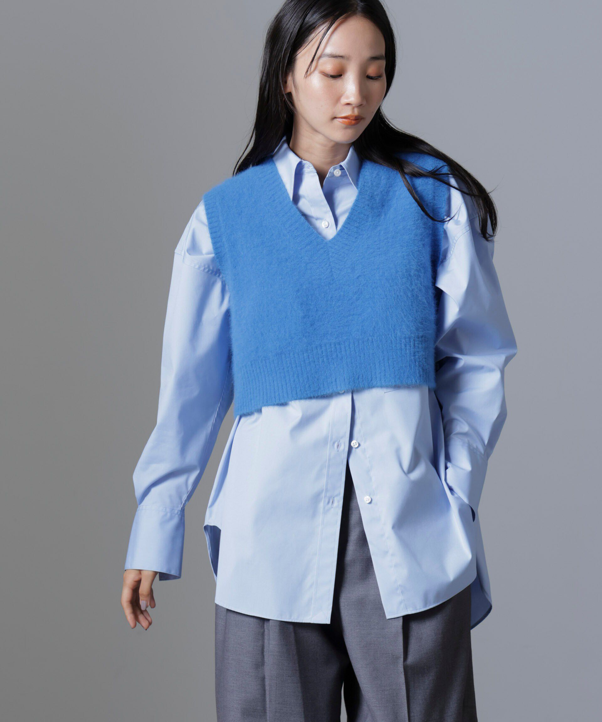 nano･universe「フォックスカシミヤニットベスト」|ニット・セーター|