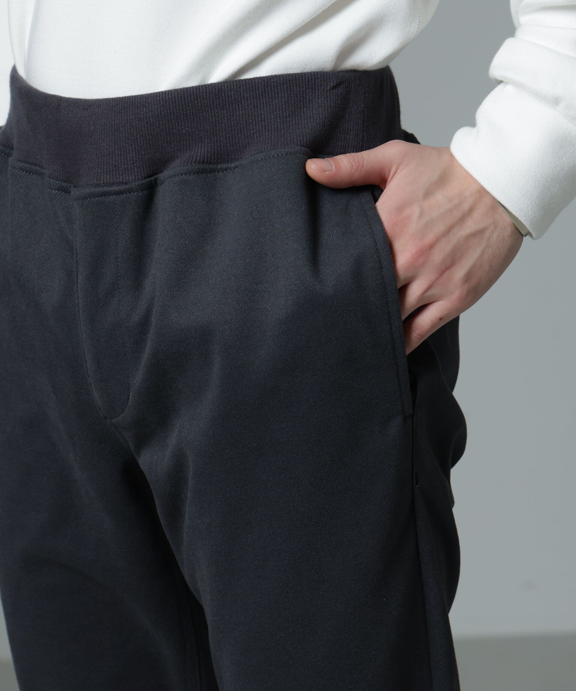 nano･universe「「MC」coveross(R)TECH WARM 裏起毛ツイル ジョガーパンツ」|チノ|