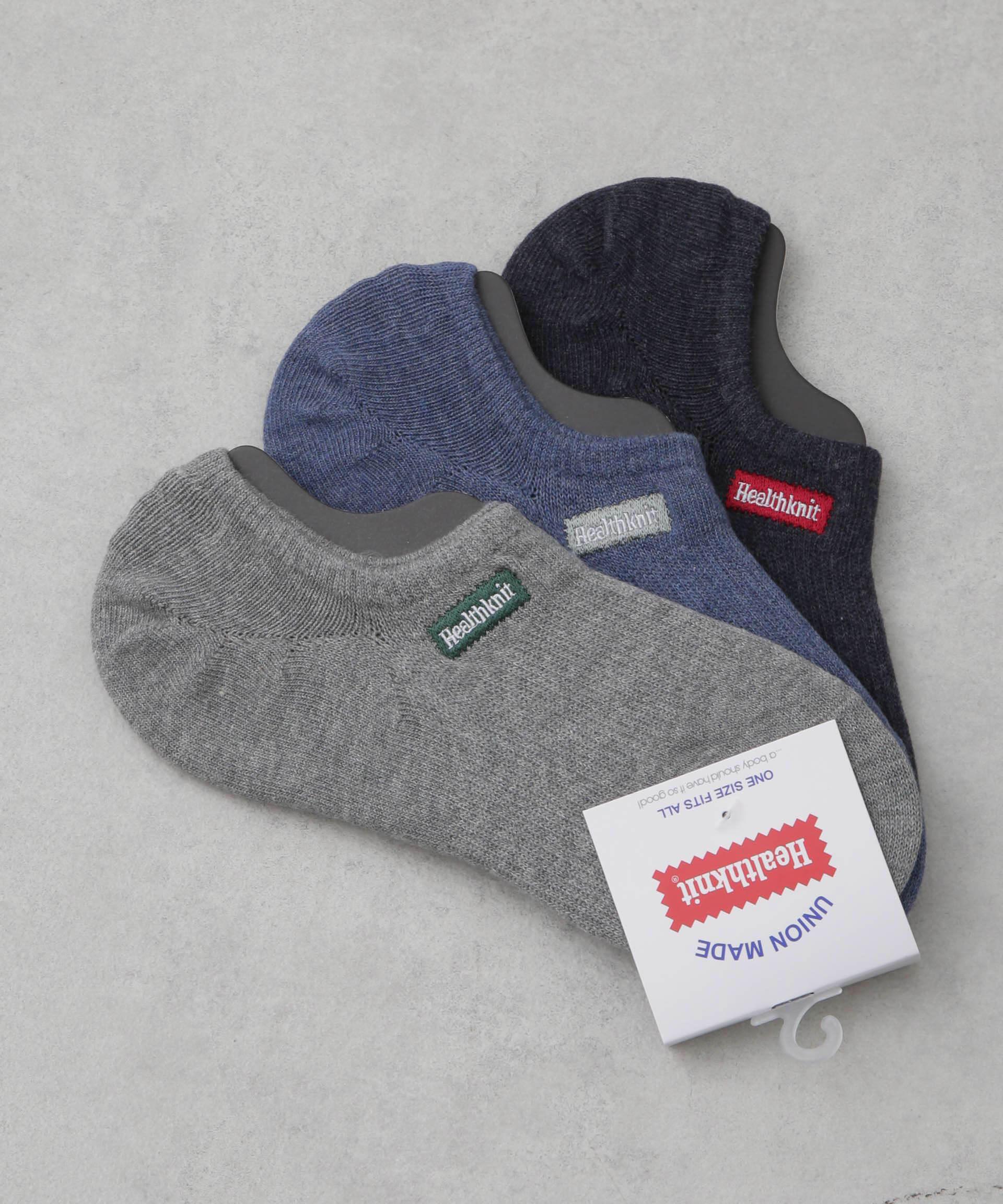 nano･universe「Healthknit/ワンポイントロゴ刺繍」|ソックス|