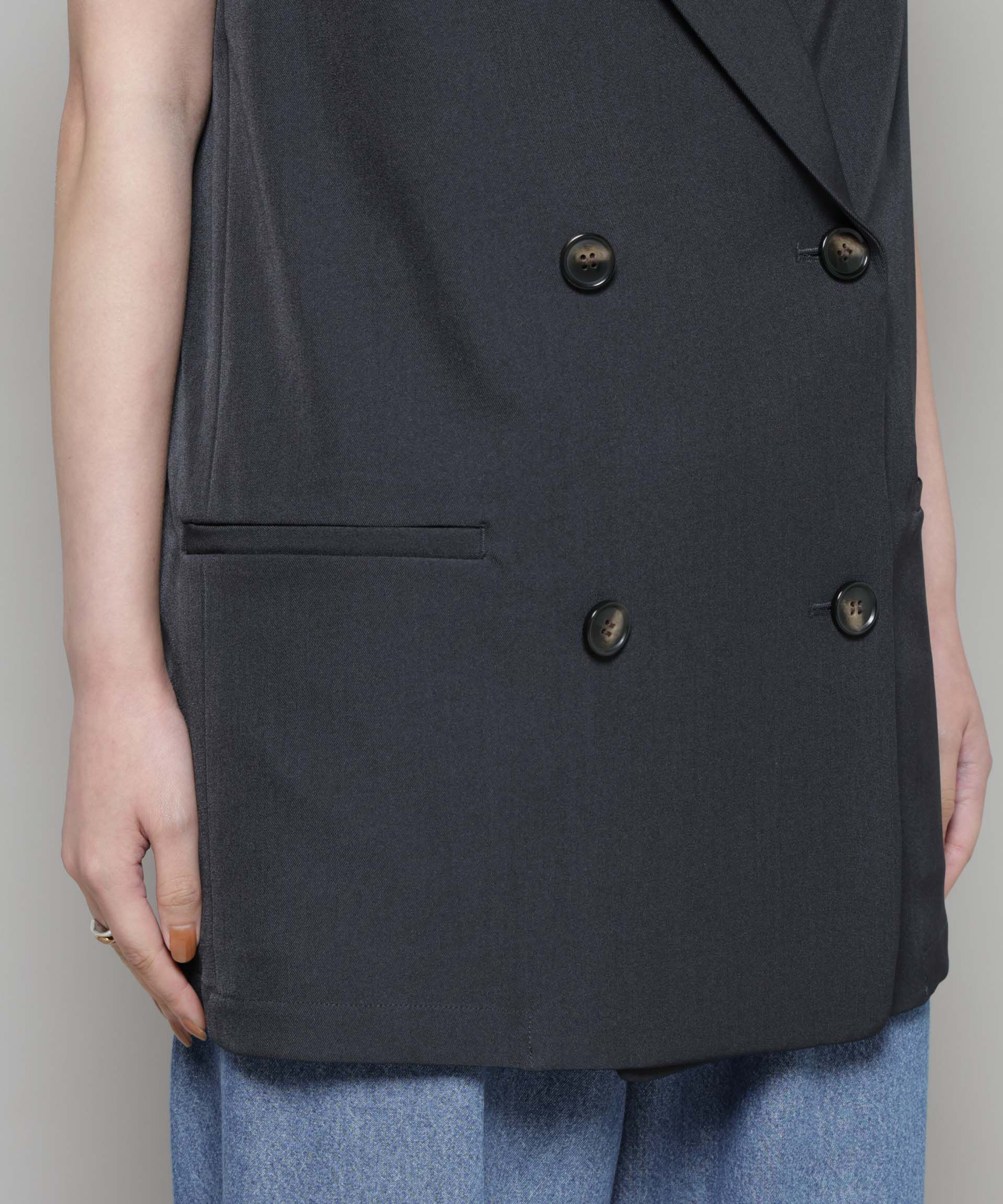 nano･universe「テーラードＷボタンミドルジレ(セットアップ可)」|テーラードジャケット|