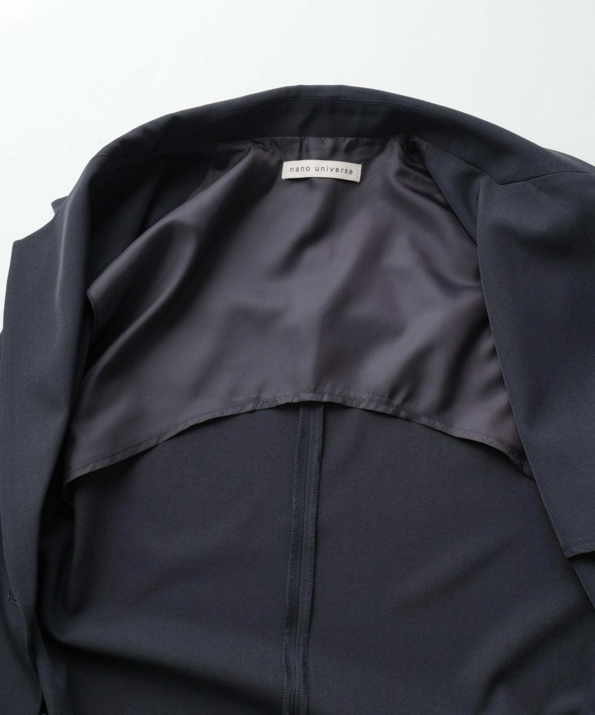 nano･universe「テーラードＷボタンミドルジレ(セットアップ可)」|テーラードジャケット|