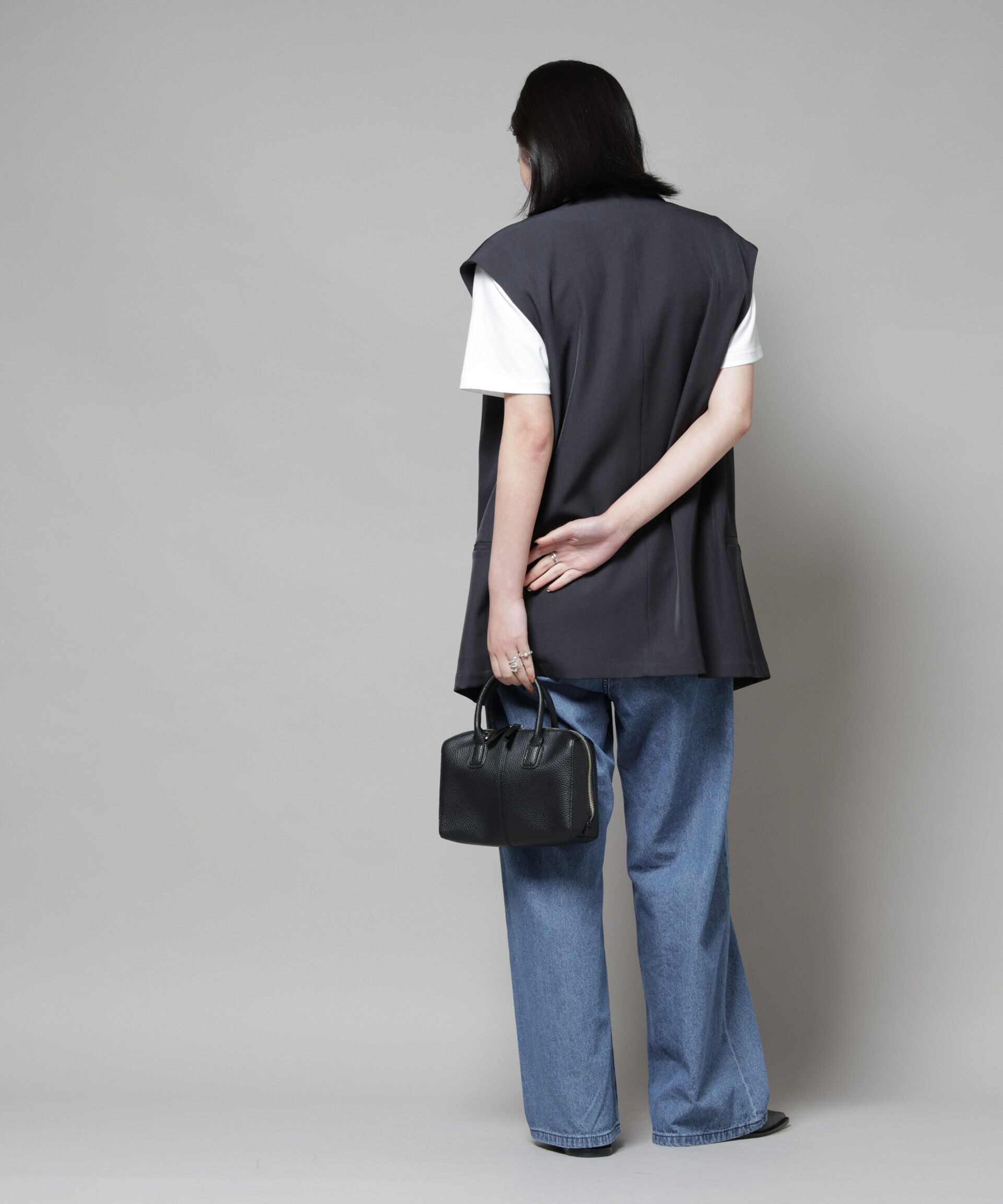 nano･universe「テーラードＷボタンミドルジレ(セットアップ可)」|テーラードジャケット|