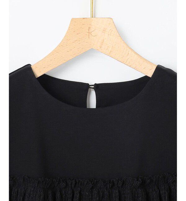 組曲「プリーツコンビ5分袖 カットソー」|Tシャツ・カットソー|