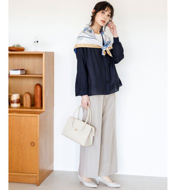 ANY SIS「シアーギャザー カーディガン」|カーディガン|