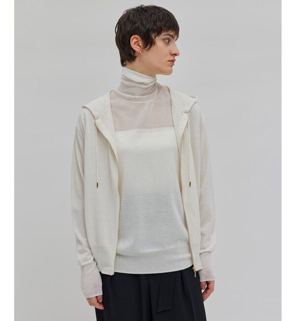 BEIGE,「【洗える】CARNOT / ニットパーカー」|ニット・セーター|Ecru