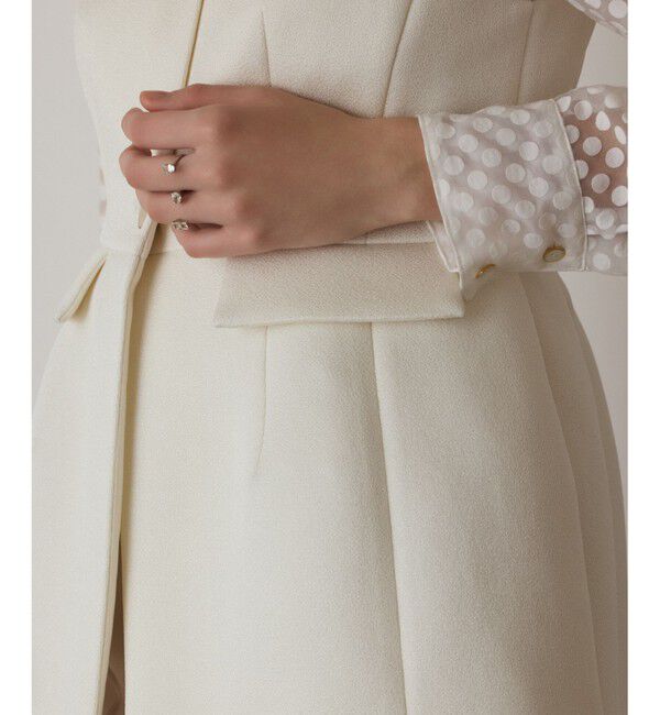  「ダンボールニットジレジャケット」|ノーカラージャケット|