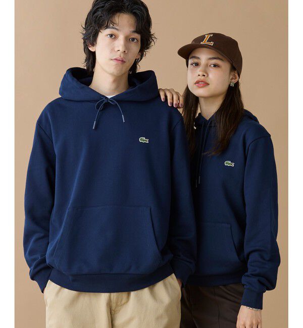 LACOSTE「エッセンシャルスウェットフーディー / パーカー」|パーカー|ネイビー
