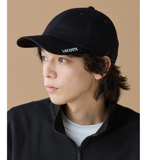 LACOSTE「ブリムプリント6パネルキャップ」|キャップ・キャスケット|