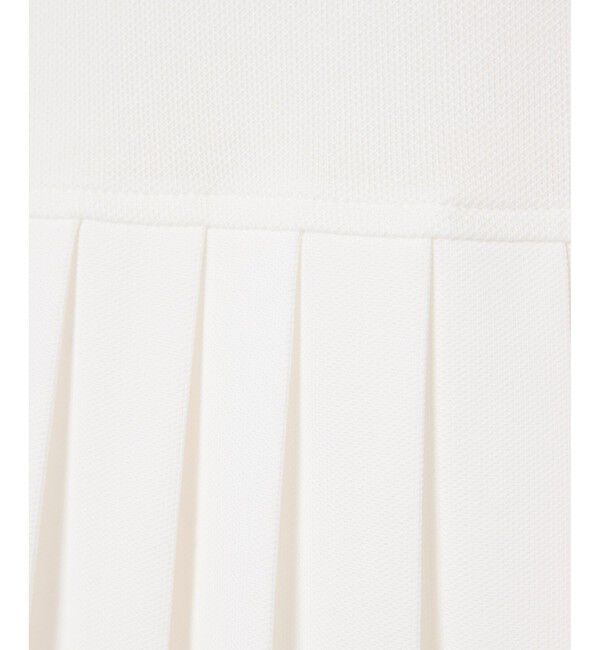 LACOSTE「ストレッチ鹿の子地プリーツポロドレス」|ワンピース|