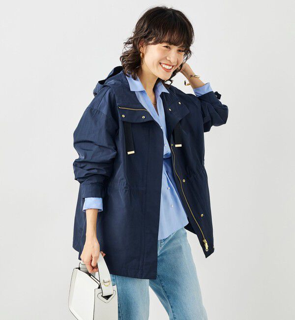 NOLLEY'S「【WEB＆一部店舗限定色アイテム】ウォッシャブル2WAY撥水フーテッドブルゾン」|ブルゾン・スタジャン|