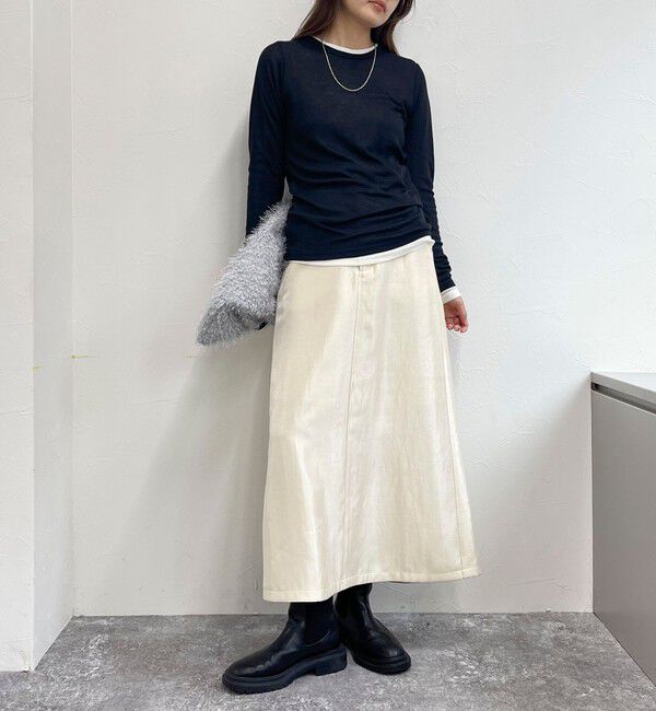 fredy emue「マルチファブリック タイトスカート」|スカート|