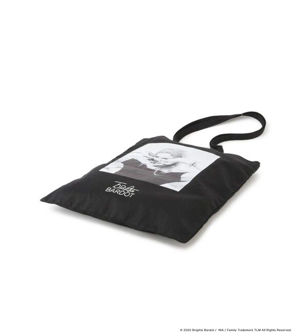 ROPE「【Brigitte Bardot&times;ROPE'・コラボ】モノクロフォトプリントキャンバストートバッグ【A4対応】」|トートバッグ|