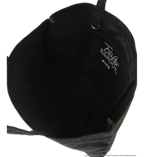 ROPE「【Brigitte Bardot&times;ROPE'・コラボ】モノクロフォトプリントキャンバストートバッグ【A4対応】」|トートバッグ|