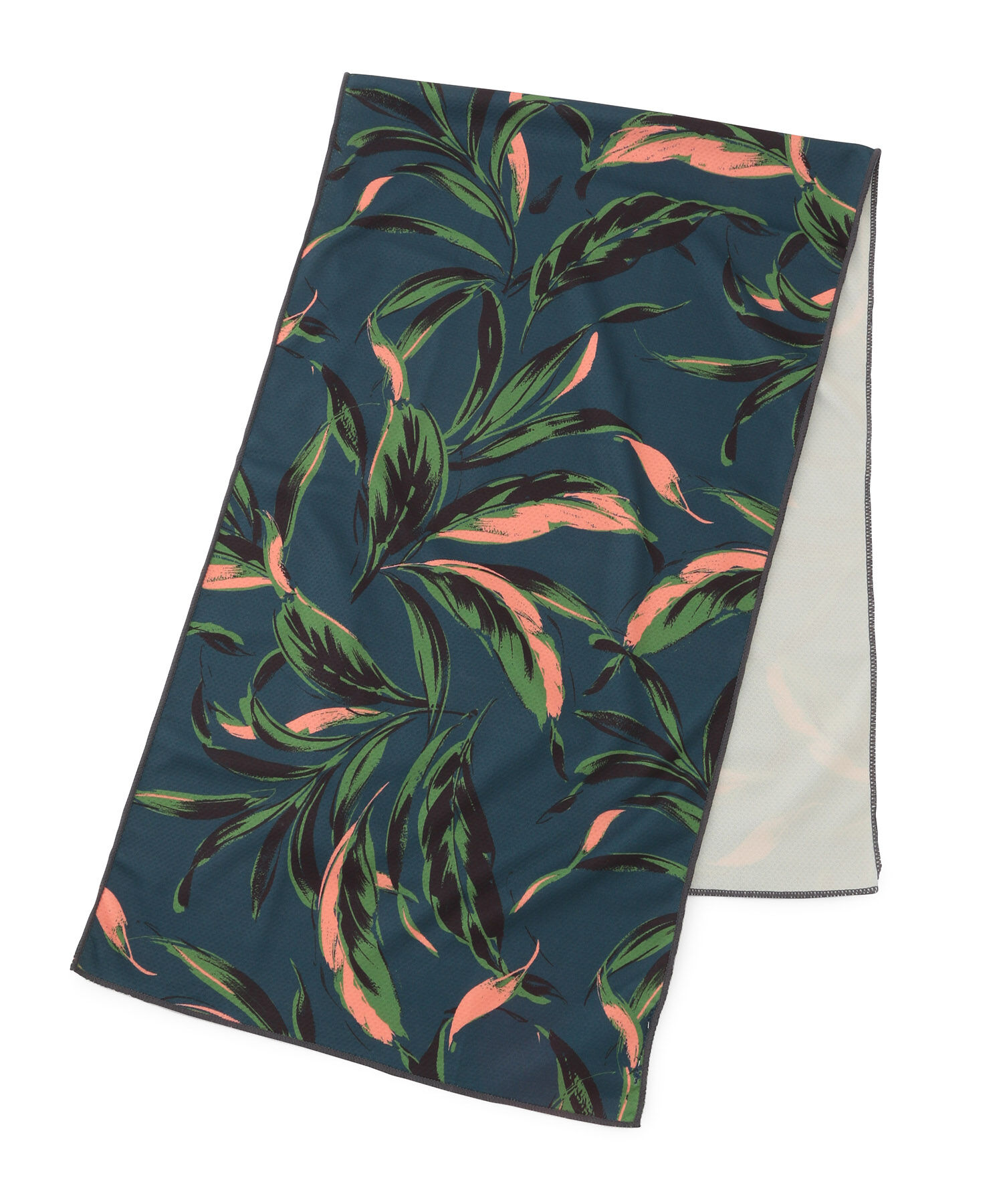 ROPE PICNIC PASSAGE「リーフ柄クールロングスカーフ」|バンダナ・スカーフ|ネイビー系(41)