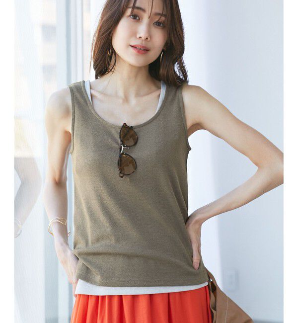 Rope&rsquo;Picnic「ラメテレコタンクトップ」|タンクトップ|