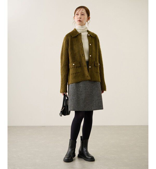 Rope&rsquo;Picnic「アンチピリングリブタートルニットプルオーバー/イージーケア」|ニット・セーター|