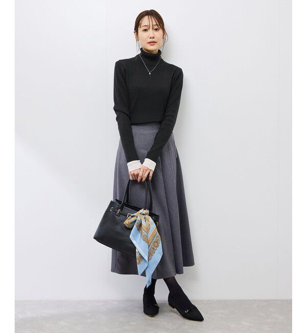 Rope&rsquo;Picnic「アンチピリングリブタートルニットプルオーバー/イージーケア」|ニット・セーター|