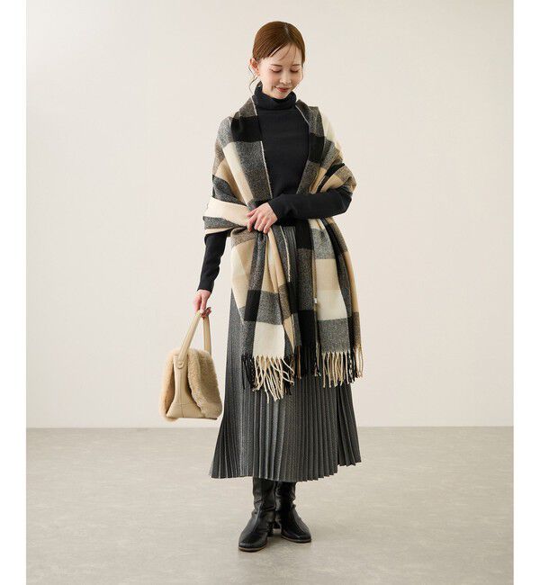 Rope&rsquo;Picnic「アンチピリングリブタートルニットプルオーバー/イージーケア」|ニット・セーター|