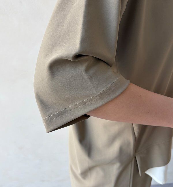  「【WEB限定】6分袖スキッパーシャツ＋ワイドパンツ」|スーツ|