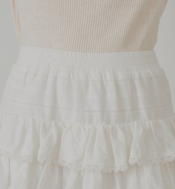  「フリルティアードミニスカート」|スカート|