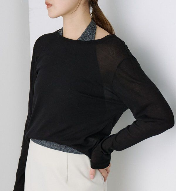  「ベーシックシアーロンTEE」|Tシャツ・カットソー|ブラック