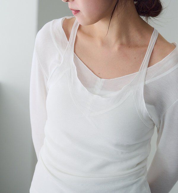  「シアードッキングキャミソール」|キャミソール|