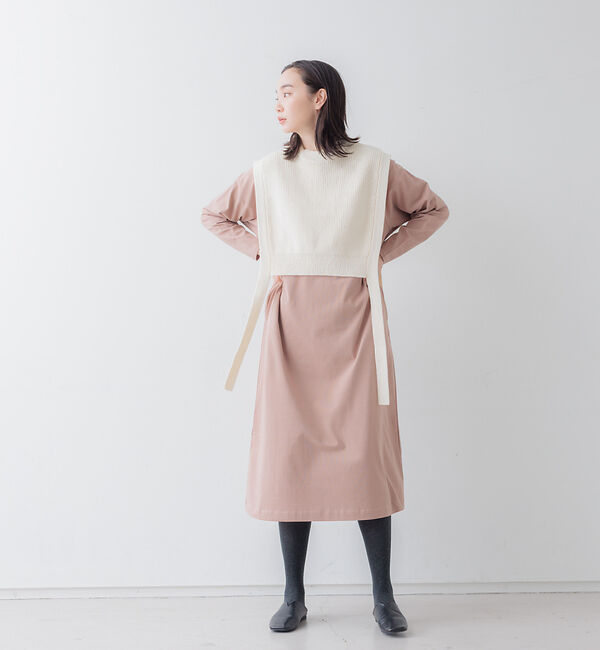 collex「ニットベスト&times;カットワンピース セット」|ワンピース|