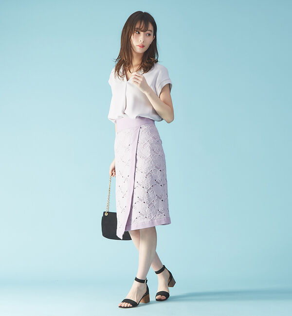 Rouge vif「レースラップタイトスカート」|スカート|