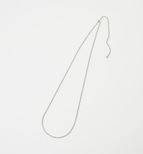 qualite「スクリューチェーンネックレス」|ネックレス|シルバー