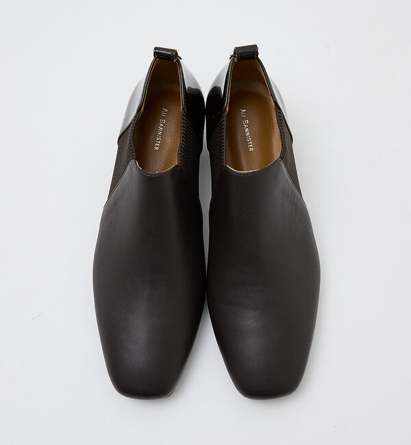 AU BANNISTER「サイドニットブーティー」|ショートブーツ|