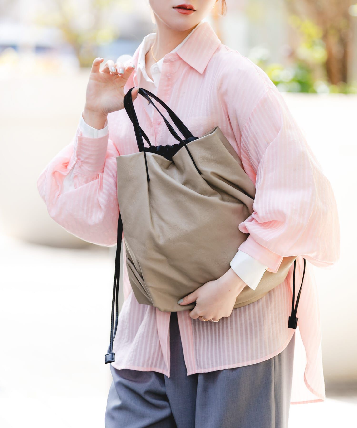 RODE SKO「ウォッシャブルショルダーバッグ『Msize』」|ショルダー・メッセンジャー|ベージュ